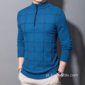 Sweater Warm Pullover para masculino Jacquard